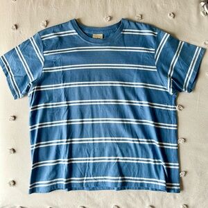 Vintage LL Bean striped cropped style T-shirt